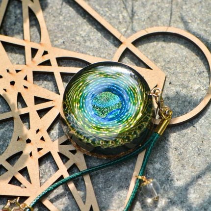 rodin coil orgonite necklace
